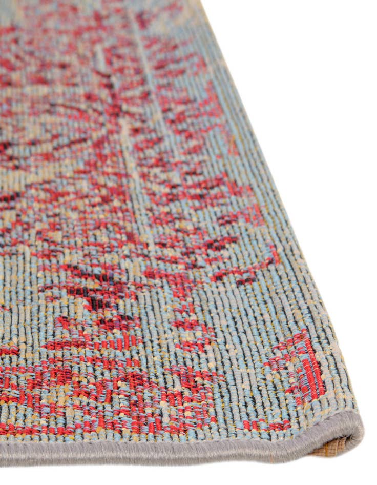 Detail image of 2' x 6' Easy-Clean Botanical Indoor / Outdoor Runner Rug