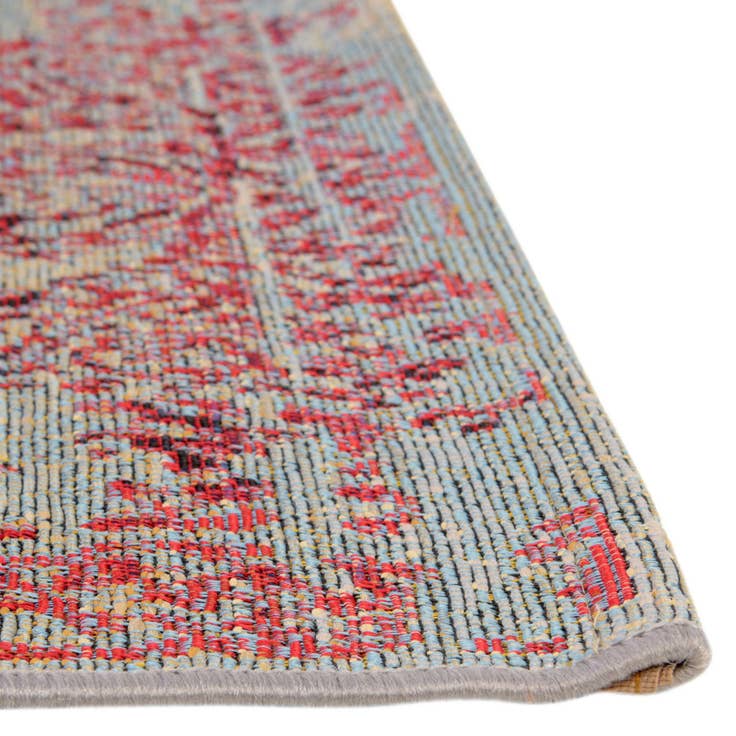 Detail image of 2' 7 x 5' 3 Easy-Clean Botanical Indoor / Outdoor Runner Rug