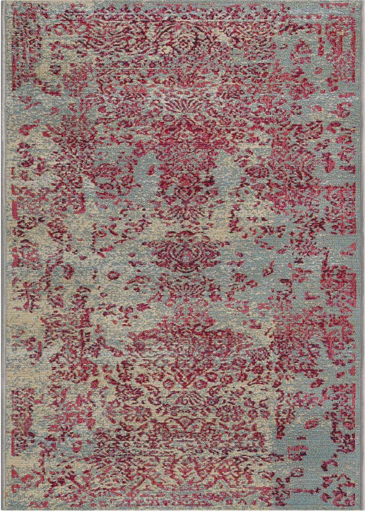 2' x 6' Easy-Clean Botanical Indoor / Outdoor Runner Rug