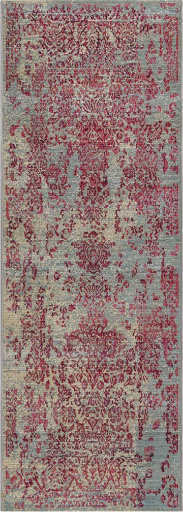 2' x 6' Easy-Clean Botanical Indoor / Outdoor Runner Rug