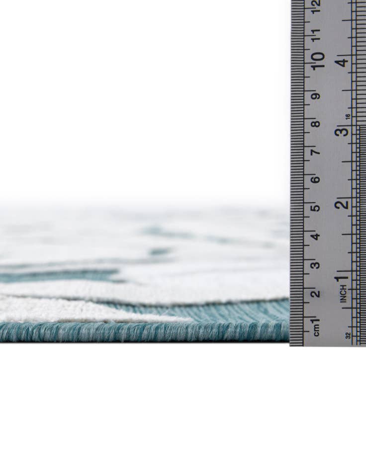 Detail image of 2' 2 x 5' 3 Easy-Clean Botanical Indoor / Outdoor Runner Rug