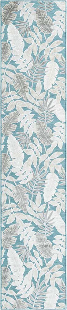 2' 7 x 12' Easy-Clean Botanical Indoor / Outdoor Runner Rug