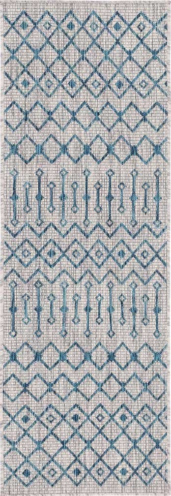 2' x 6' Easy-Clean Lattice Indoor / Outdoor Runner Rug