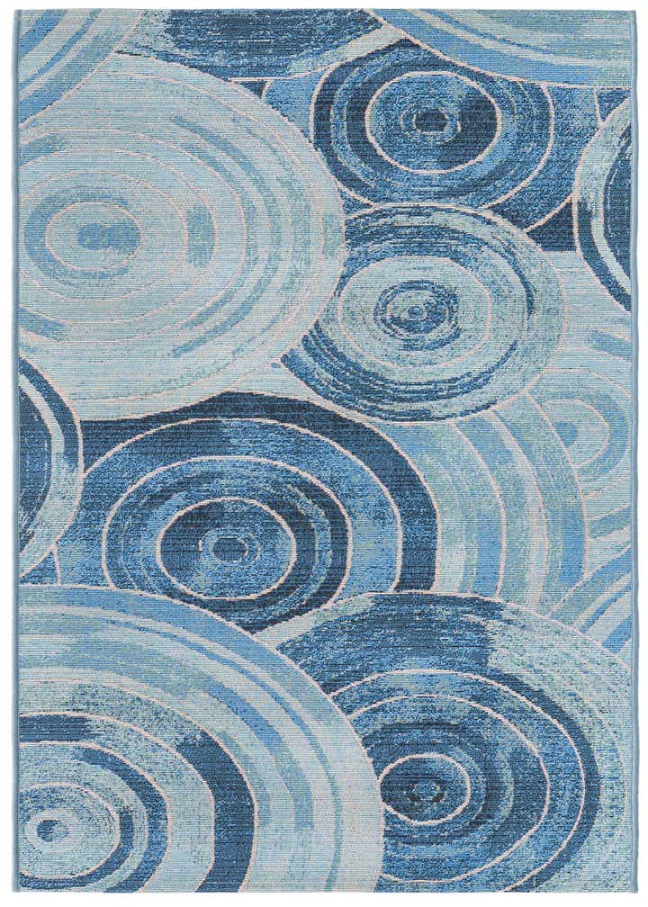 2' 7 x 5' 3 Easy-Clean Modern Indoor / Outdoor Runner Rug