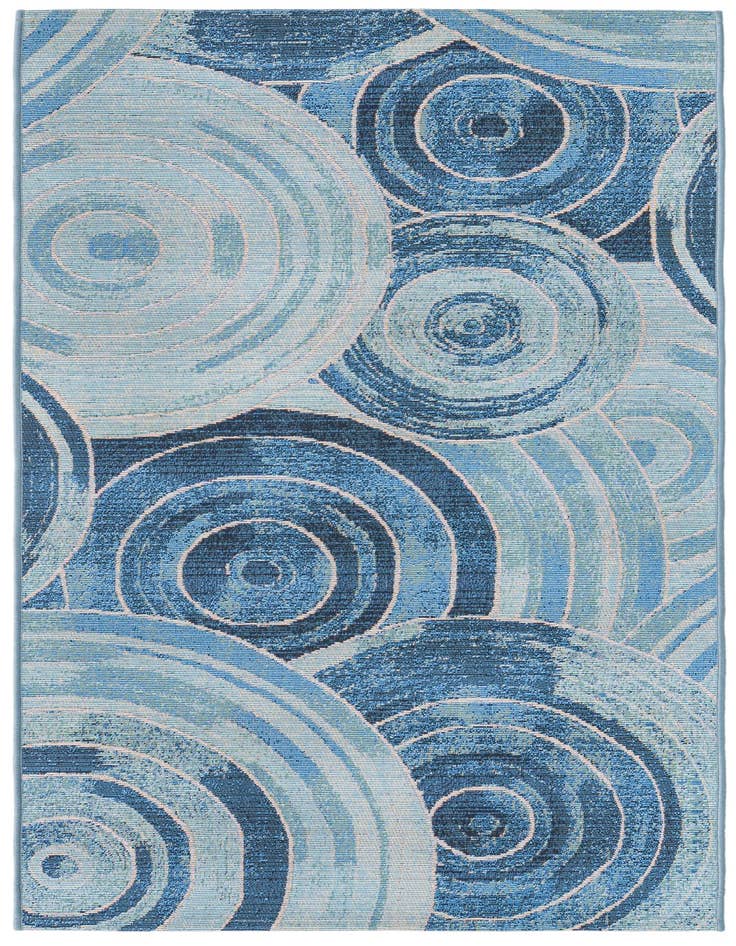 Detail image of 2' 7 x 5' 3 Easy-Clean Modern Indoor / Outdoor Runner Rug