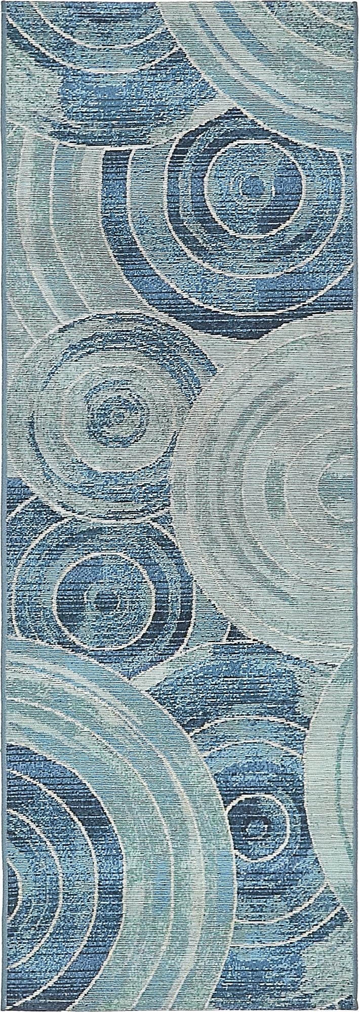 Primary image 2' x 6'  Washable Modern Indoor / Outdoor Runner Rug