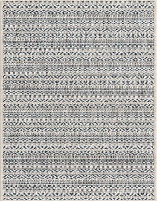 Detail image of 2' x 8' Easy-Clean Ribbon Indoor / Outdoor Runner Rug