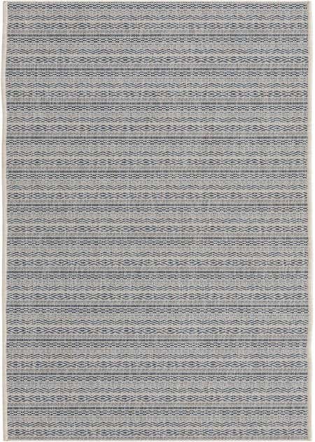 2' 7 x 12' Easy-Clean Striped Indoor / Outdoor Runner Rug