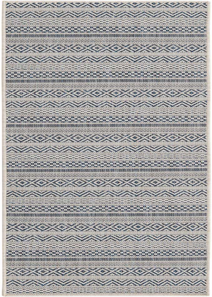 2' x 6' Easy-Clean Striped Indoor / Outdoor Runner Rug