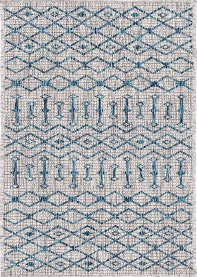2' x 6' Easy-Clean Trellis Indoor / Outdoor Runner Rug