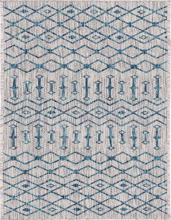 2' x 6' Easy-Clean Trellis Indoor / Outdoor Runner Rug