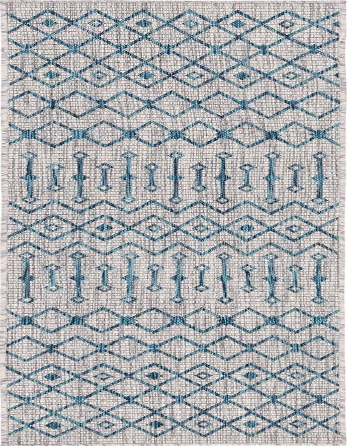 Detail image of 2' x 6' Easy-Clean Trellis Indoor / Outdoor Runner Rug