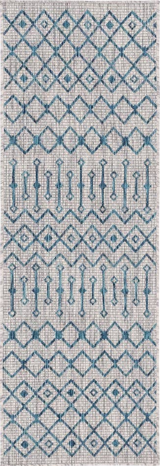 Detail image of 2' x 6' Easy-Clean Trellis Indoor / Outdoor Runner Rug