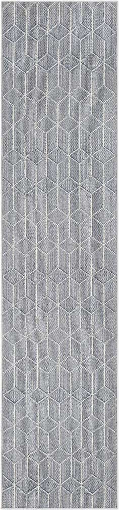 2' 7 x 12' Easy-Clean Trellis Indoor / Outdoor Runner Rug