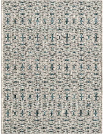 Detail image of 2' x 12' Easy-Clean Trellis Indoor / Outdoor Runner Rug