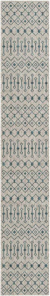 2' x 12' Easy-Clean Trellis Indoor / Outdoor Runner Rug
