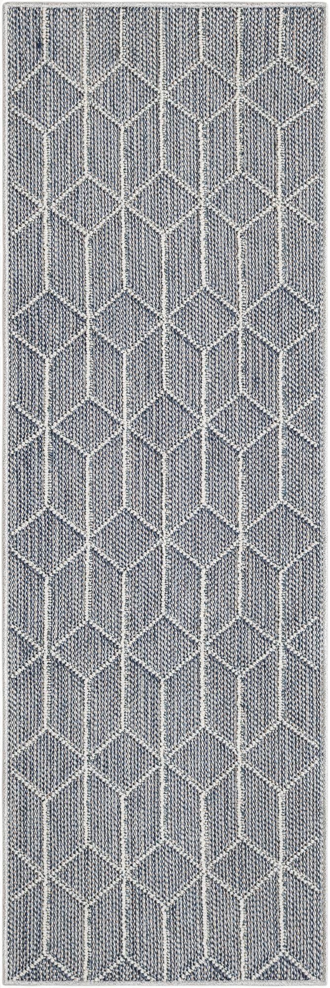 2' x 6' 1  Washable Trellis Indoor / Outdoor Runner Rug