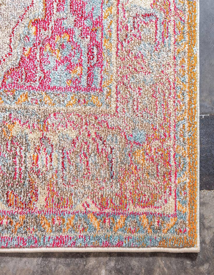 Detail image of 2' 7 x 10'  Washable Palazzo Runner Rug