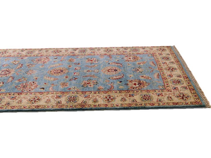 Detail image of 2' 9 x 8' 7 Hand Knotted Pershawar Ziegler Runner Rug