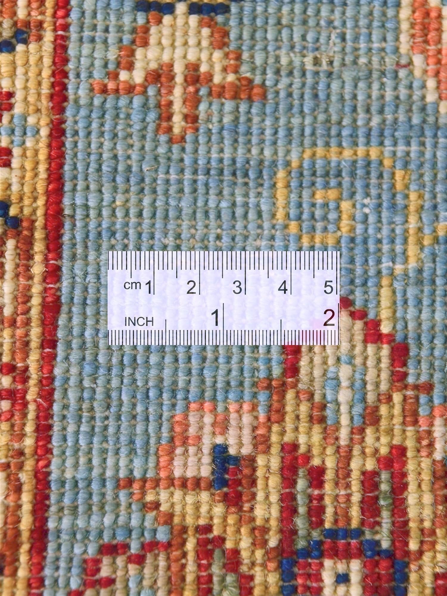2' 9 x 8' 7 Hand Knotted Pershawar Ziegler Runner Rug