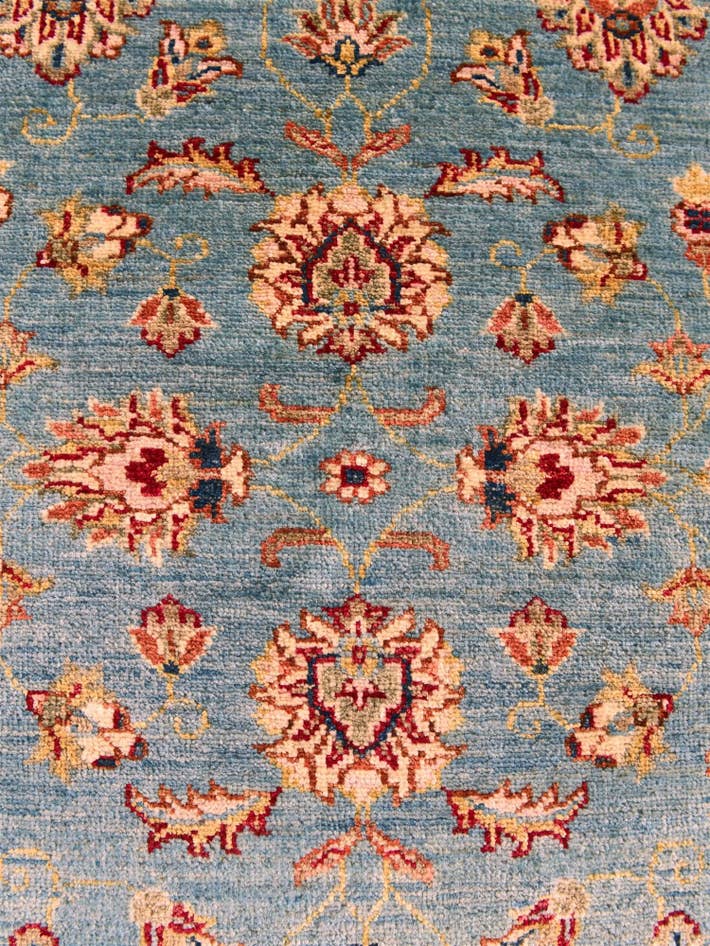 Detail image of 2' 9 x 8' 7 Hand Knotted Pershawar Ziegler Runner Rug