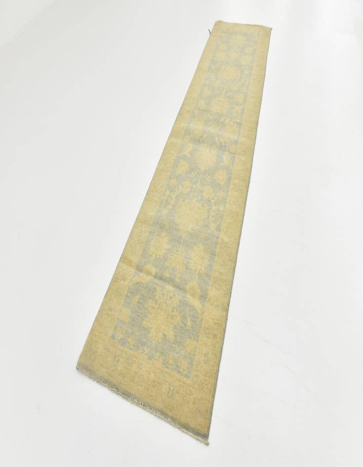 Detail image of 2' 7 x 10' 5  Hand Knotted Peshawar Ziegler Runner Rug