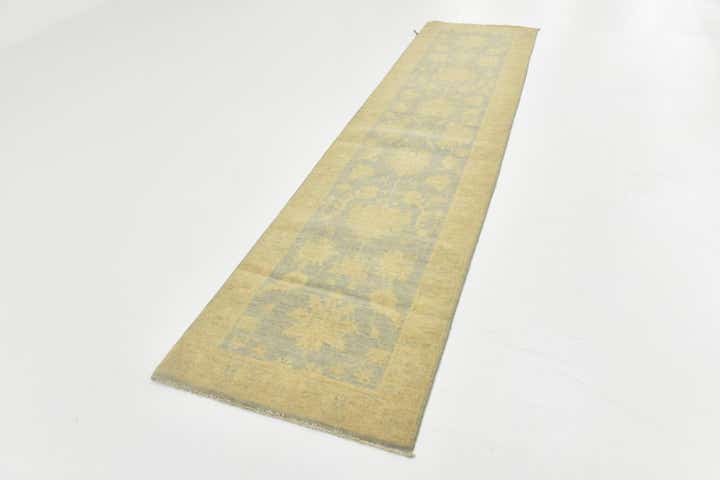 2' 7 x 10' 5 Hand Knotted Peshawar Ziegler Runner Rug