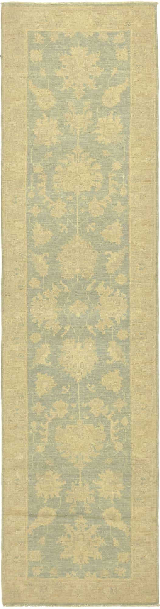 2' 7 x 10' 5 Hand Knotted Peshawar Ziegler Runner Rug
