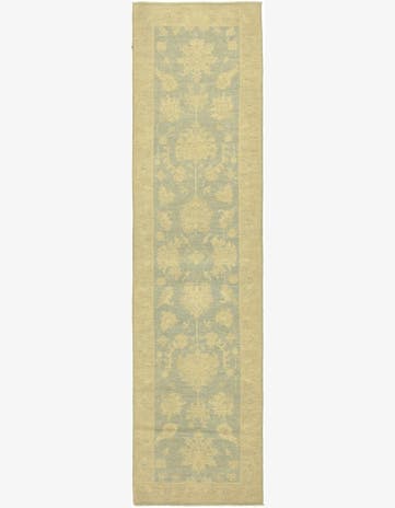 2' 7 x 10' 5 Hand Knotted Peshawar Ziegler Runner Rug