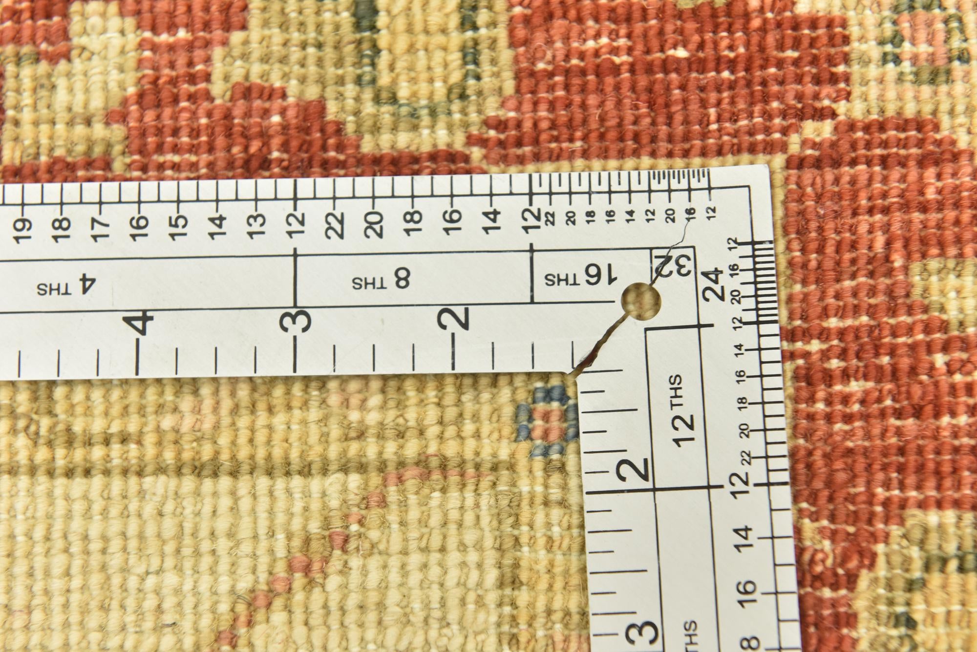 3' 10 x 17' 6 Hand Knotted Peshawar Ziegler Runner Rug