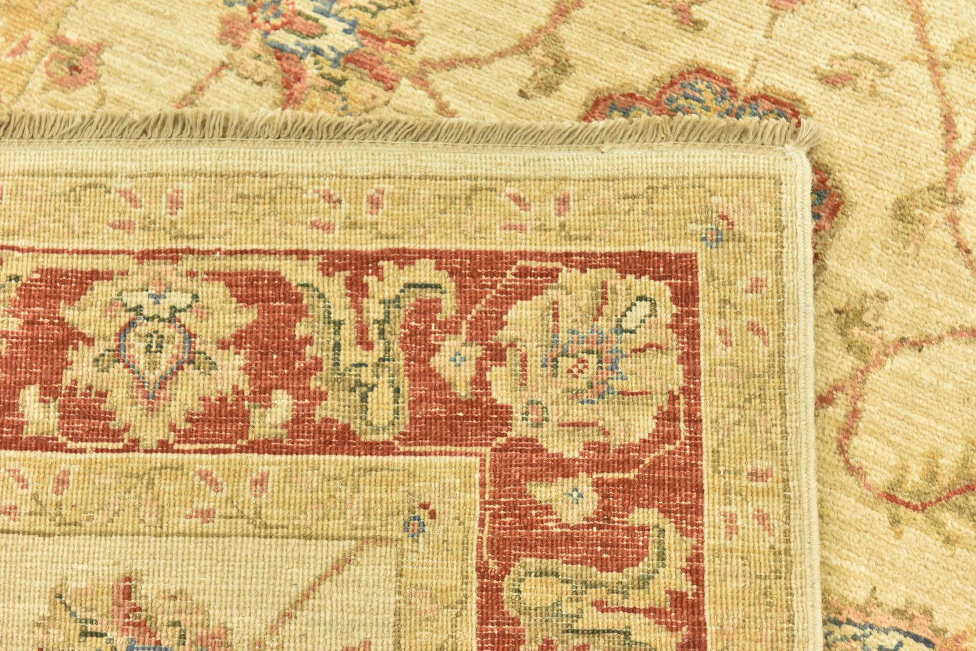 3' 10 x 17' 6 Hand Knotted Peshawar Ziegler Runner Rug