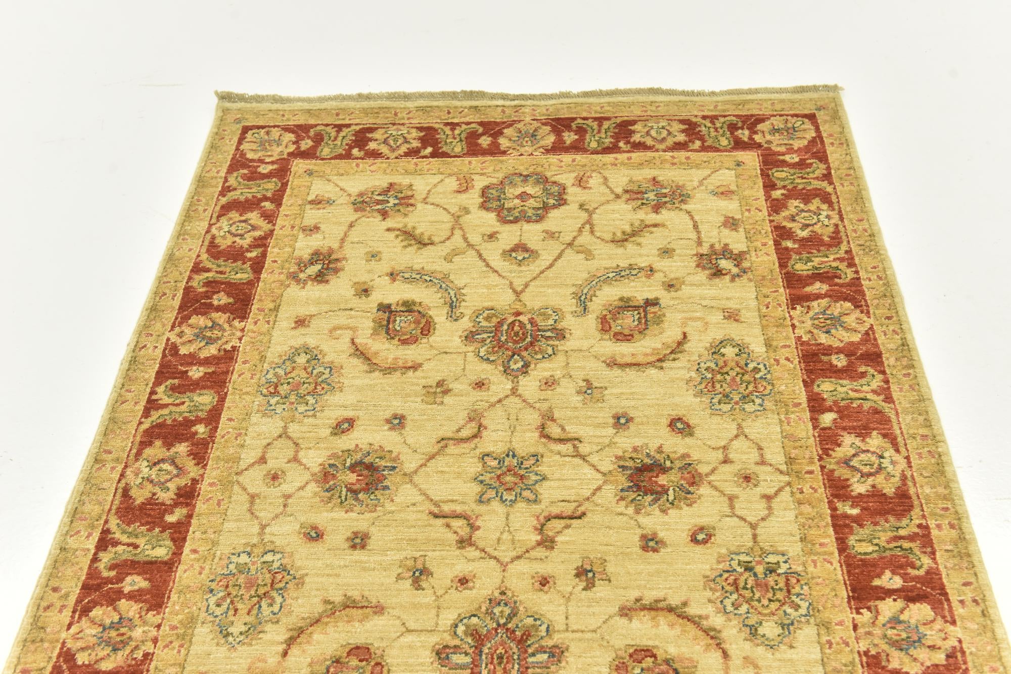 3' 10 x 17' 6 Hand Knotted Peshawar Ziegler Runner Rug