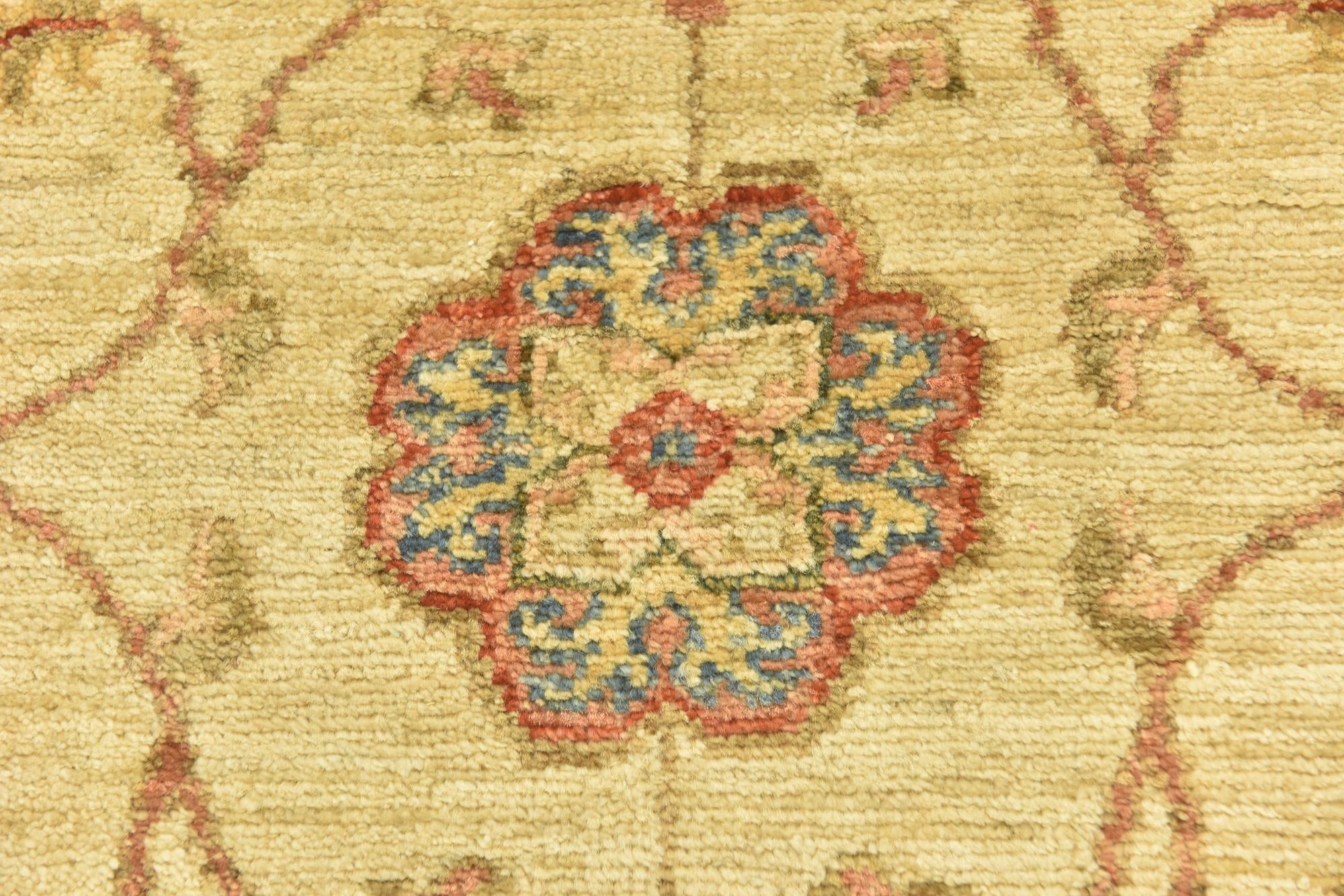 3' 10 x 17' 6 Hand Knotted Peshawar Ziegler Runner Rug