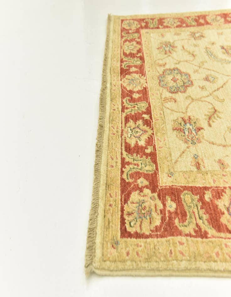 Detail image of 3' 10 x 17' 6  Hand Knotted Peshawar Ziegler Runner Rug