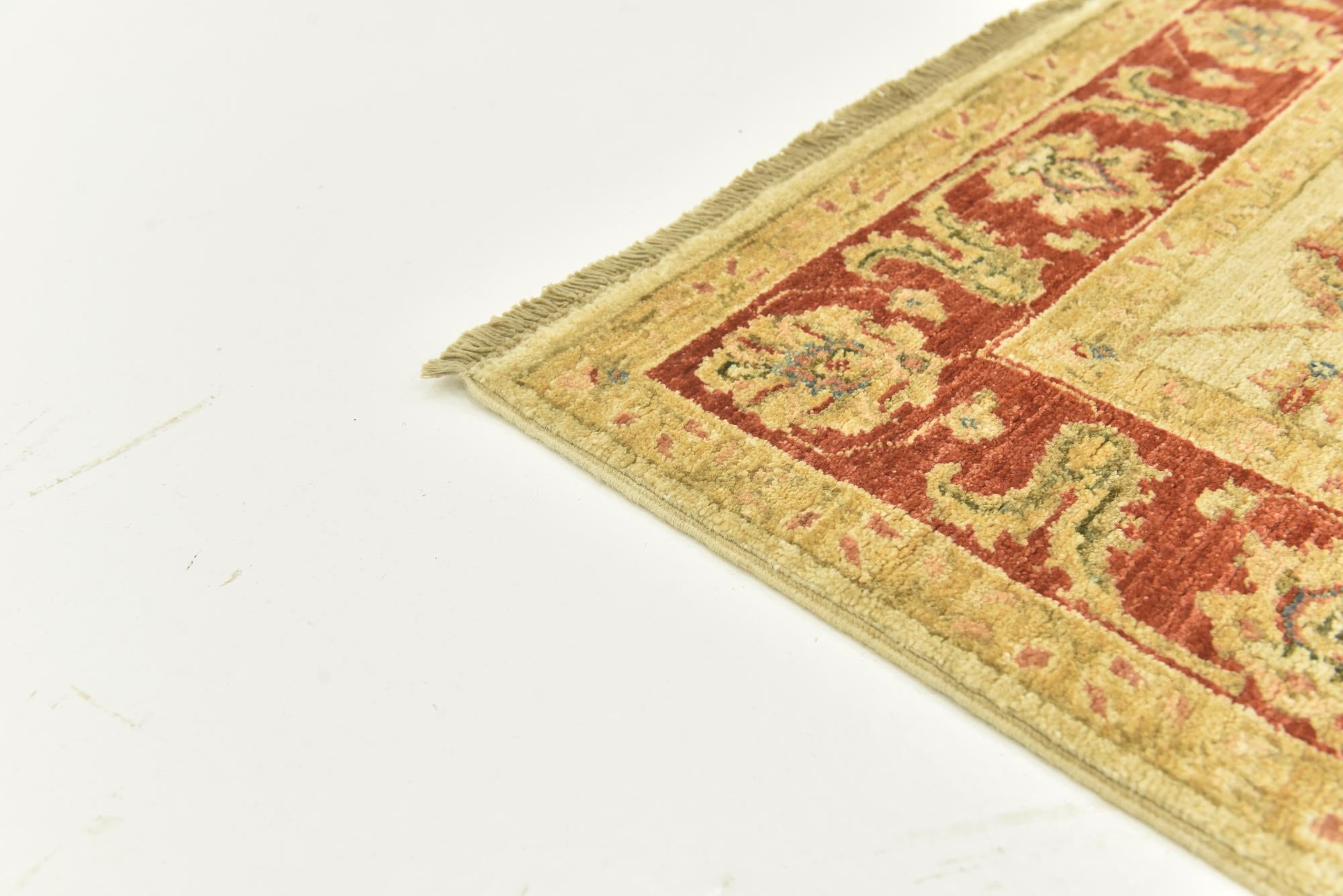3' 10 x 17' 6 Hand Knotted Peshawar Ziegler Runner Rug