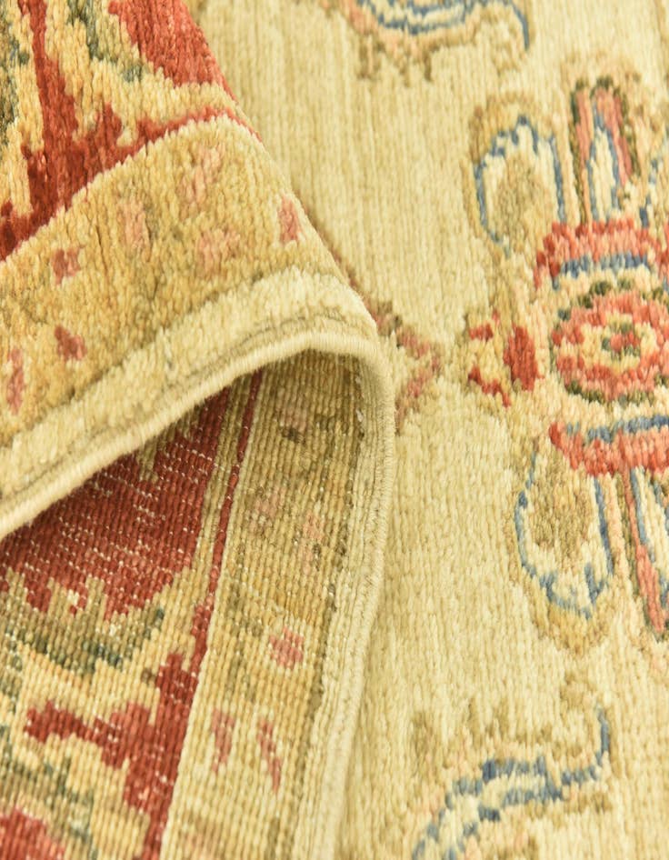 Detail image of 3' 10 x 17' 6  Hand Knotted Peshawar Ziegler Runner Rug