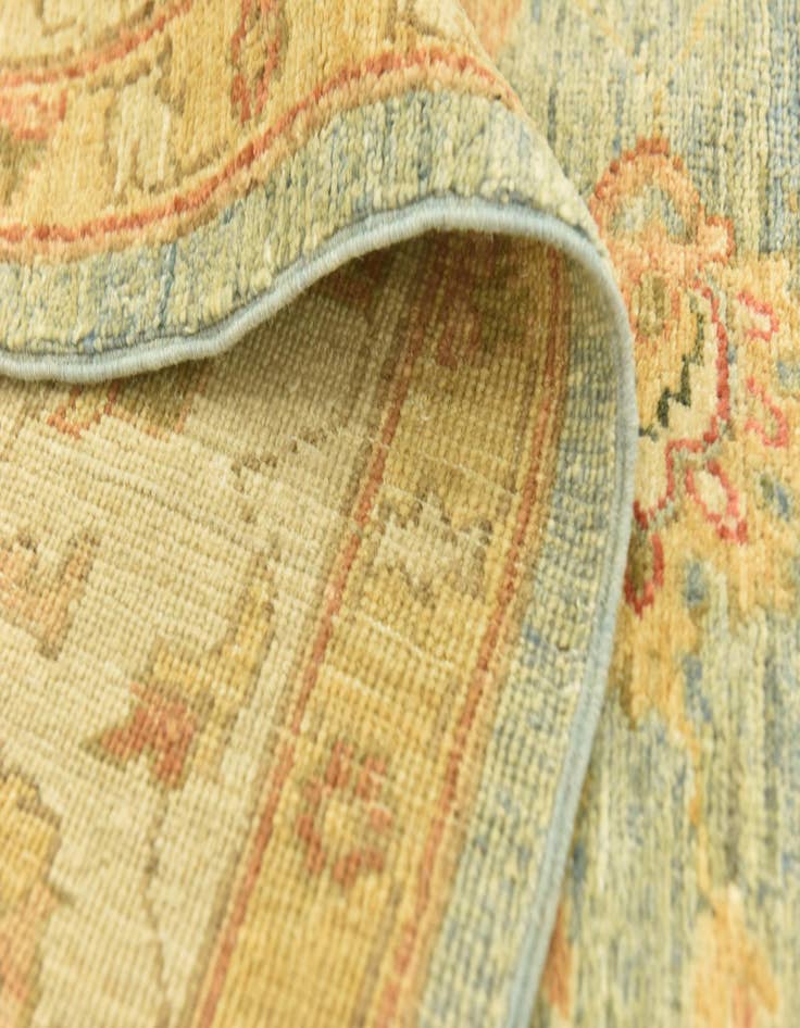 Detail image of 6' x 16'  Hand Knotted Peshawar Ziegler Runner Rug