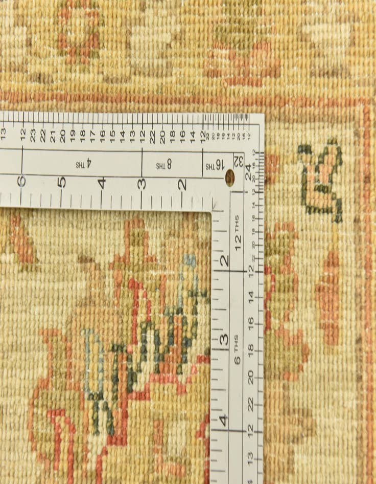 Detail image of 6' x 16'  Hand Knotted Peshawar Ziegler Runner Rug