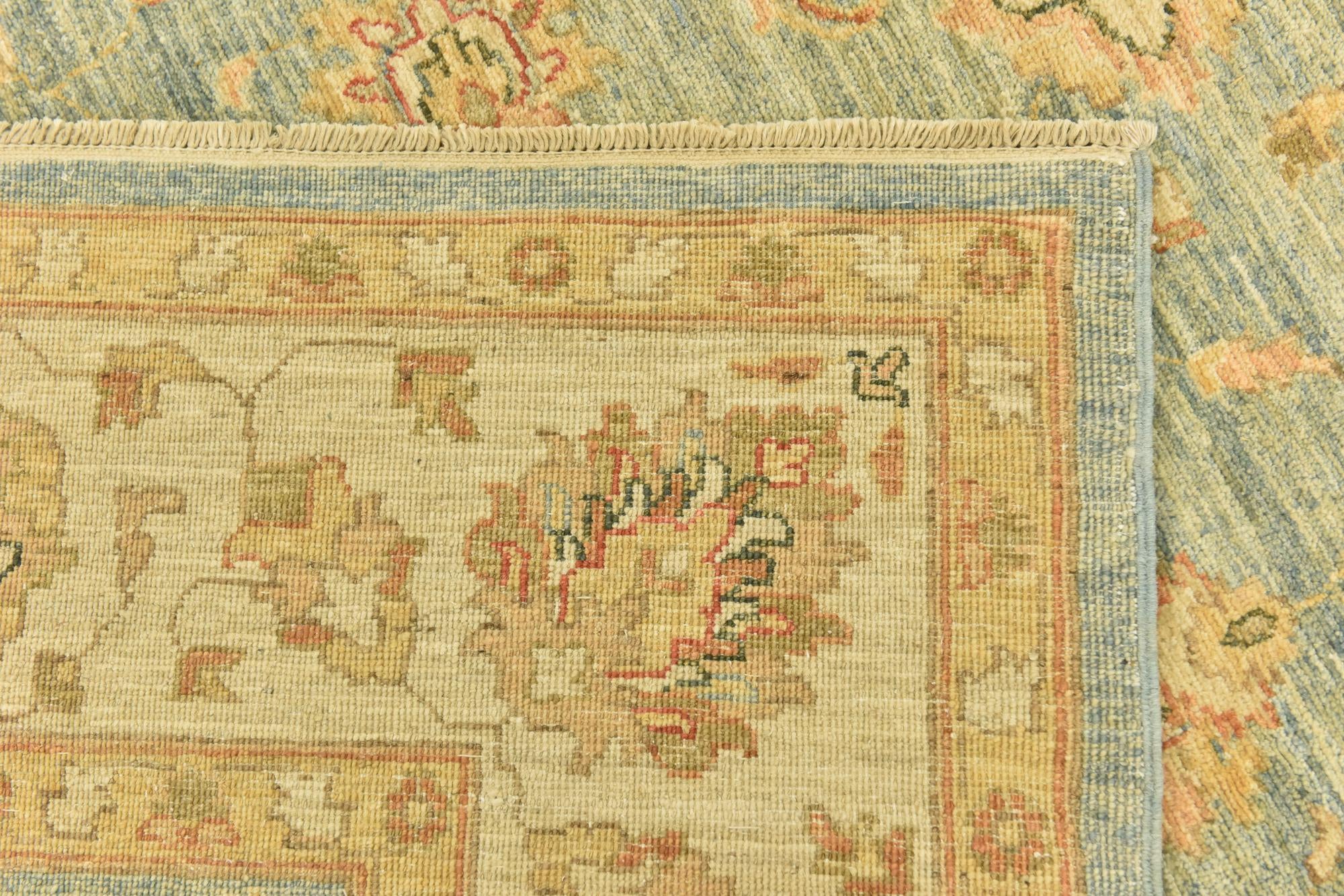 6' x 16' Hand Knotted Peshawar Ziegler Runner Rug