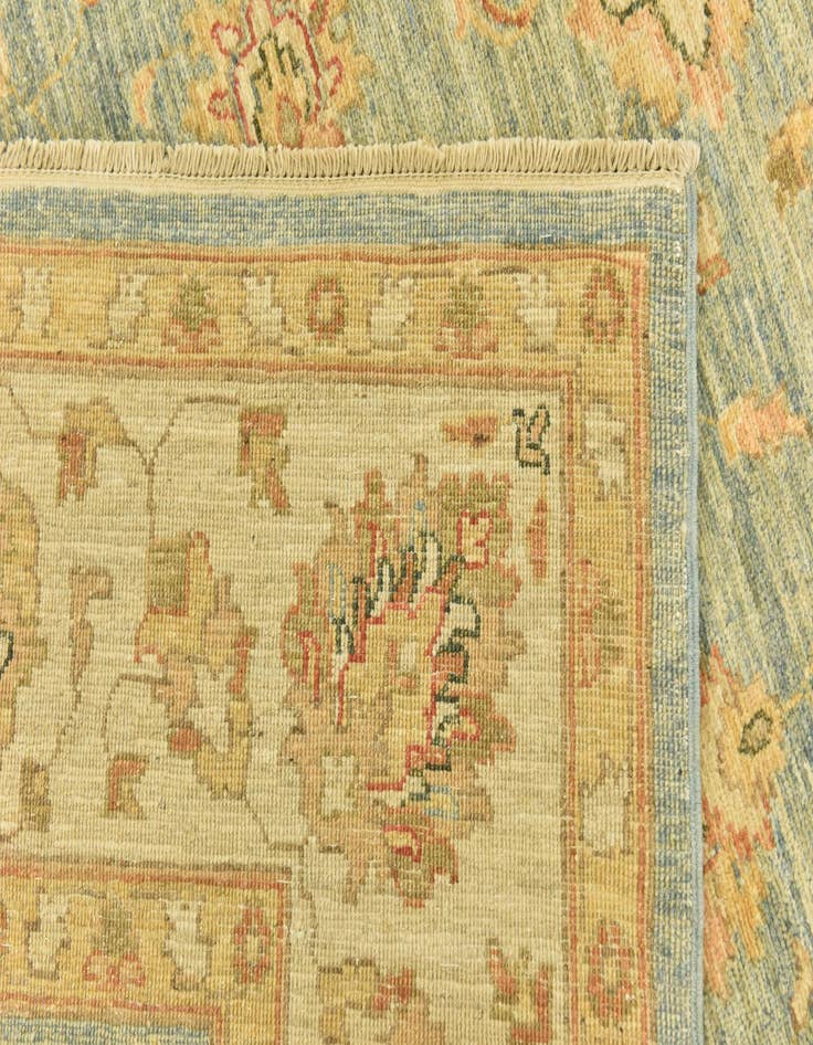 Detail image of 6' x 16'  Hand Knotted Peshawar Ziegler Runner Rug