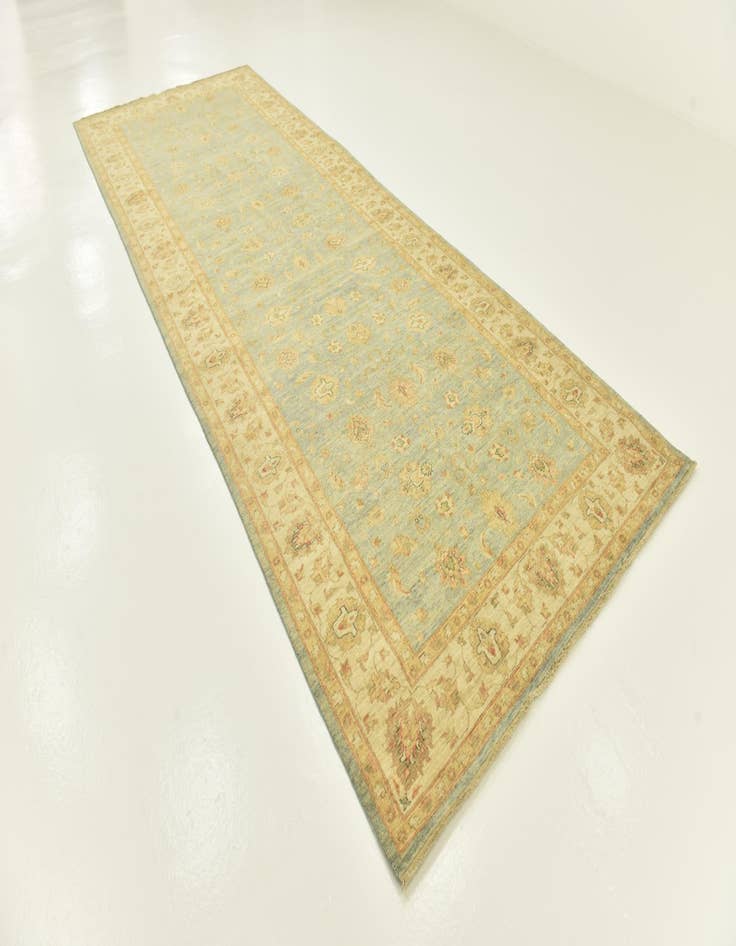 Detail image of 6' x 16'  Hand Knotted Peshawar Ziegler Runner Rug