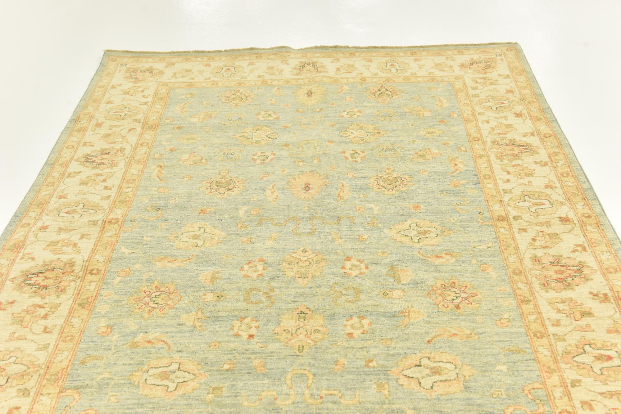 6' x 16' Hand Knotted Peshawar Ziegler Runner Rug
