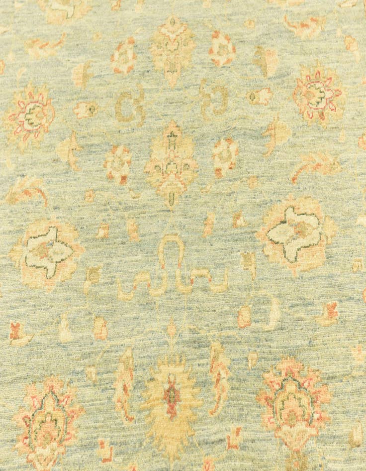 Detail image of 6' x 16'  Hand Knotted Peshawar Ziegler Runner Rug