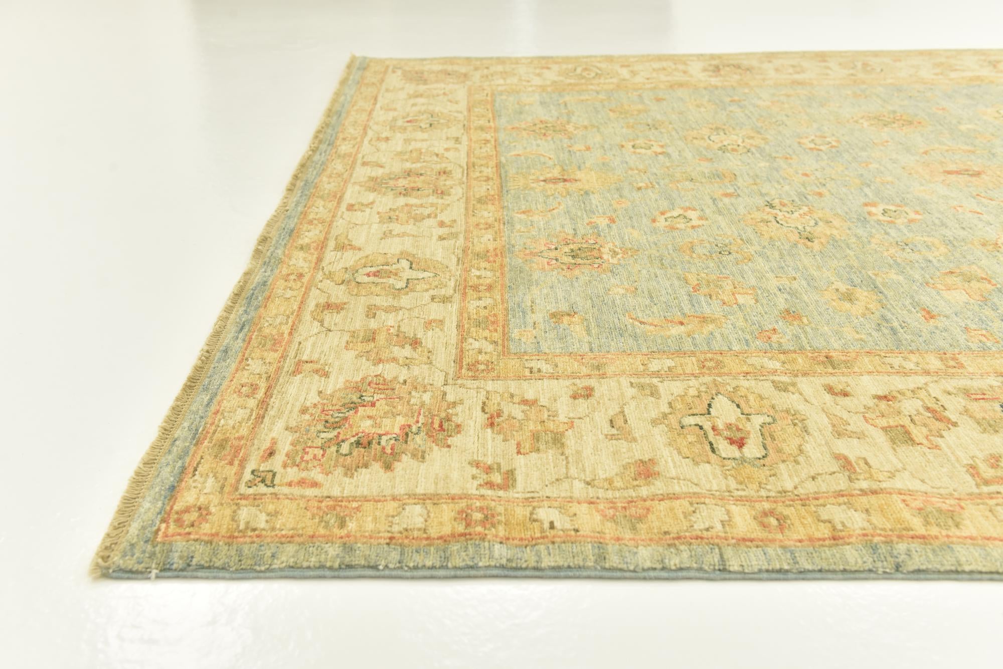 6' x 16' Hand Knotted Peshawar Ziegler Runner Rug