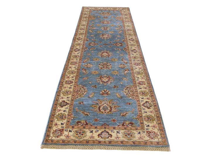 2' 9 x 10' 5 Hand Knotted Peshawar Ziegler Runner Rug