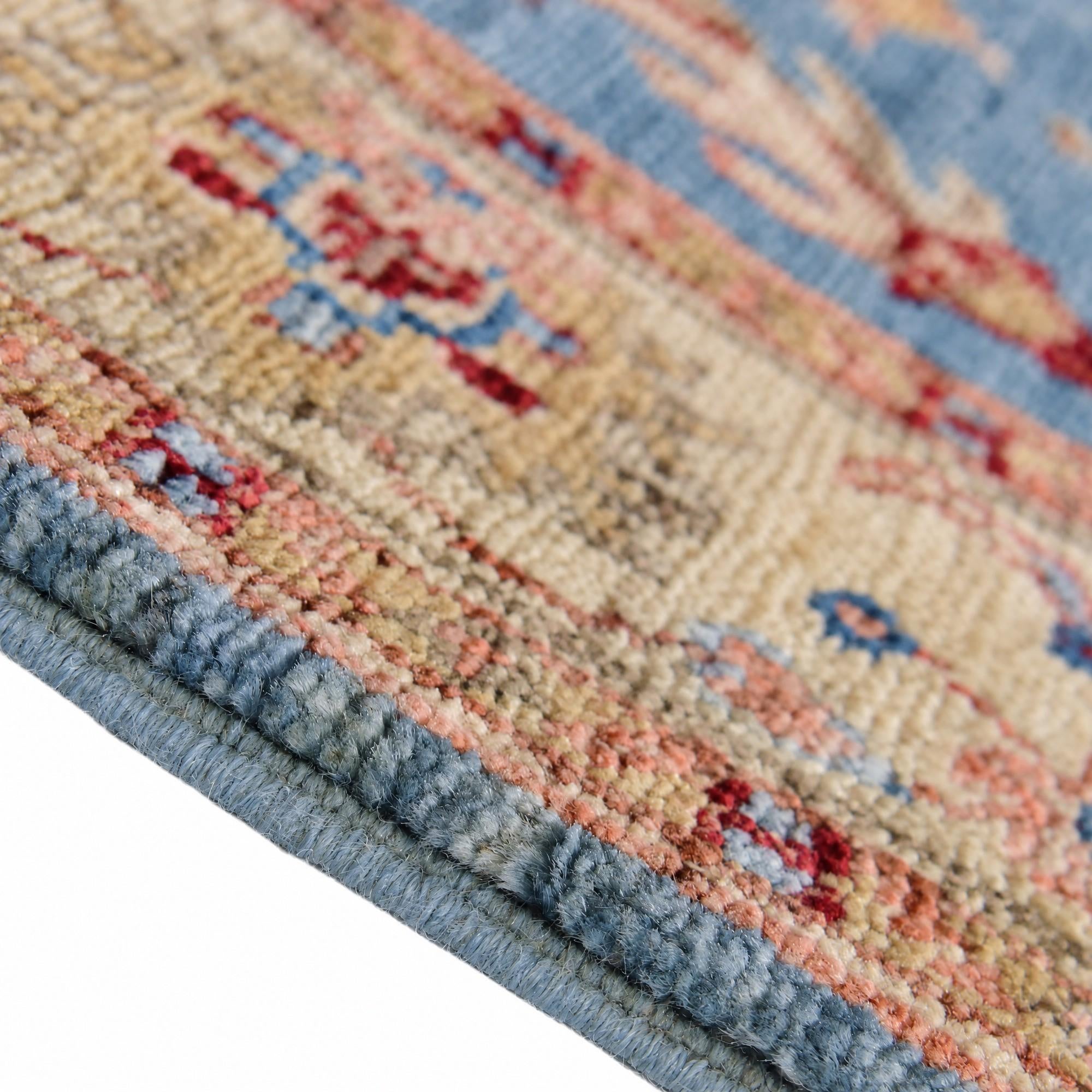 85cm x 315cm Hand Knotted Peshawar Ziegler Runner Rug