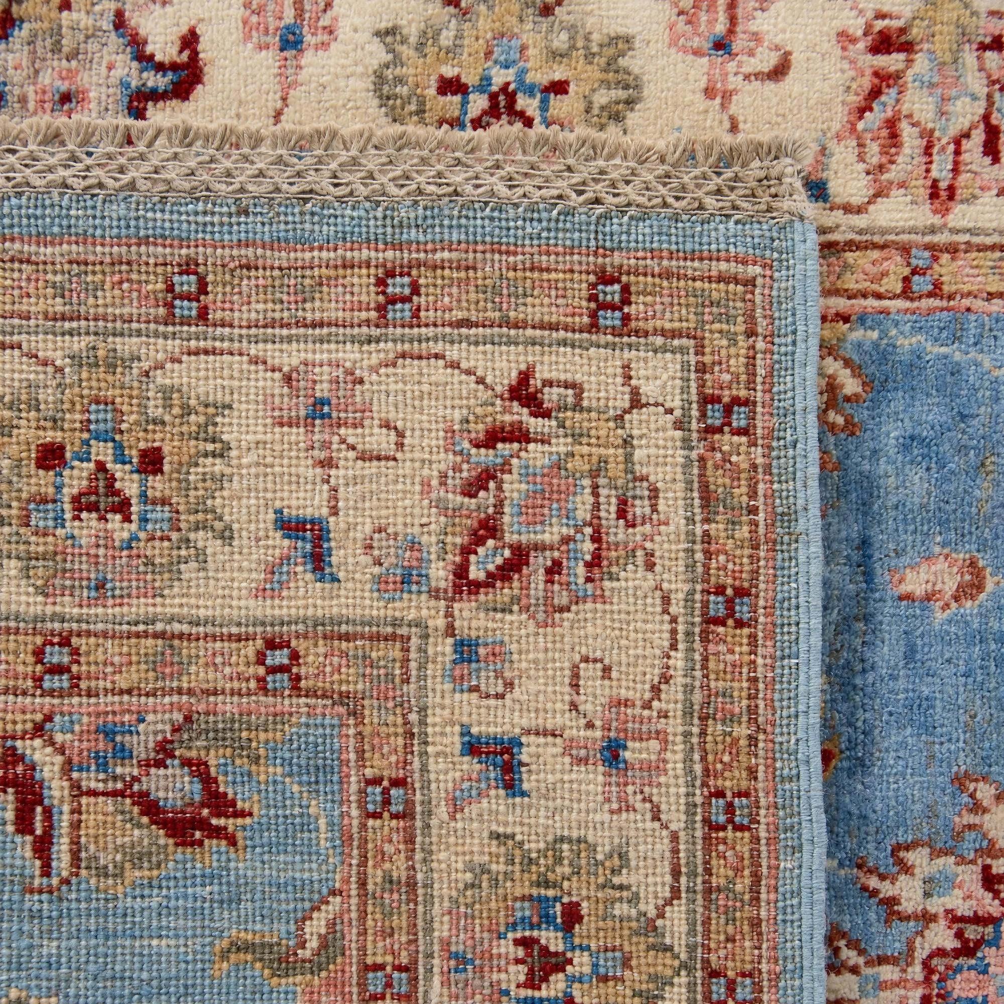 85cm x 315cm Hand Knotted Peshawar Ziegler Runner Rug