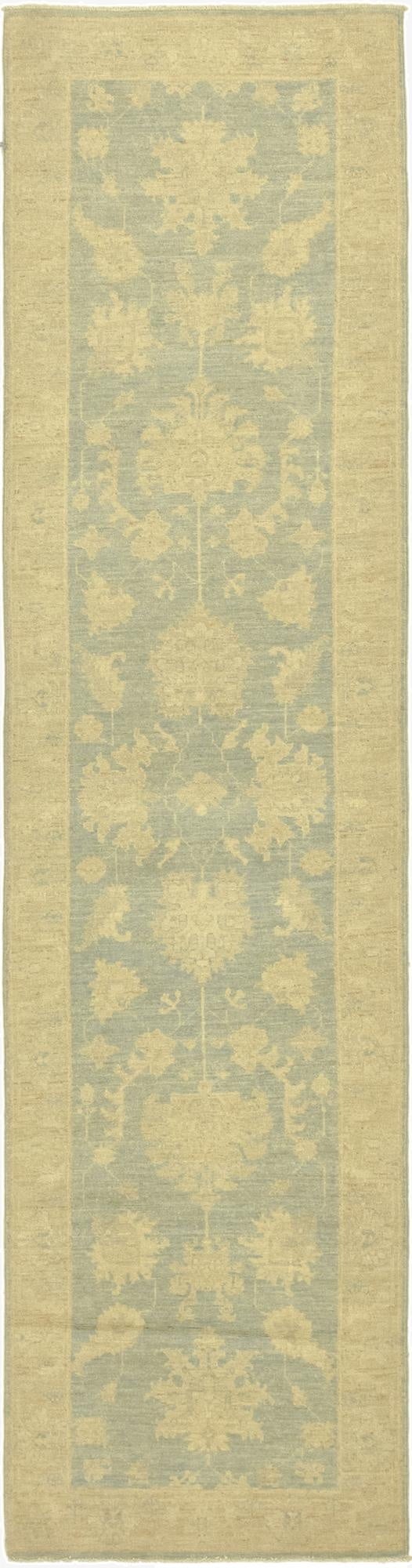2' 7 x 10' 5  Hand Knotted Peshawar Ziegler Runner Rug