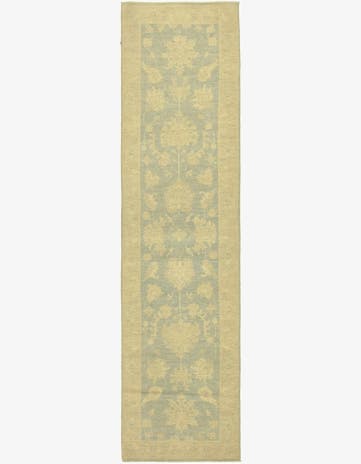 2' 7 x 10' 5 Hand Knotted Peshawar Ziegler Runner Rug