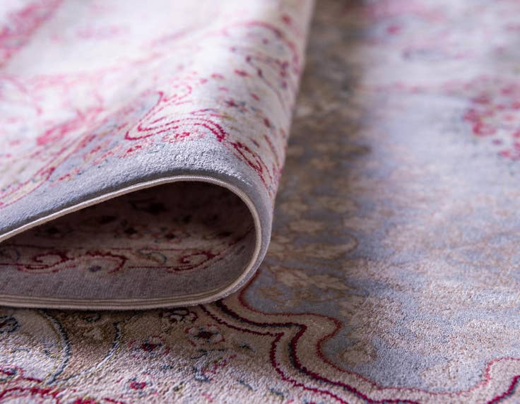 Detail image of 2' 7 x 9' 10 Qom Bamboo Silk Runner Rug